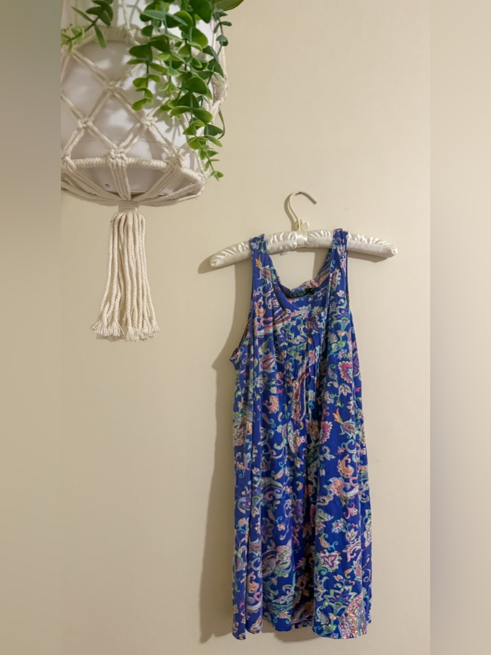 Lauren Ralph Lauren Blue Paisley Sleeveless Sundress